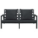 Set mobilier de grădină cu perne, 5 piese, gri închis, aluminiu - WALTI WALTI