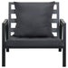 Set mobilier de grădină cu perne, 5 piese, gri închis, aluminiu - WALTI WALTI
