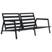 Set mobilier grădină cu perne, 4 piese, gri, închis aluminiu - WALTI WALTI