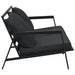 Set mobilier grădină cu perne, 4 piese, gri, închis aluminiu - WALTI WALTI