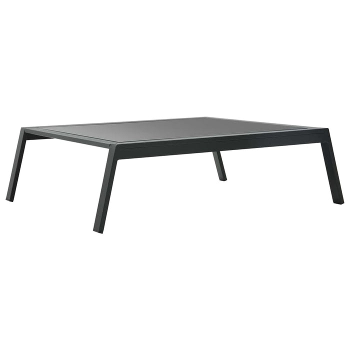 Set mobilier grădină cu perne, 4 piese, gri, închis aluminiu - WALTI WALTI