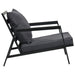 Set mobilier grădină cu perne 5 piese gri închis aluminiu - WALTI WALTI