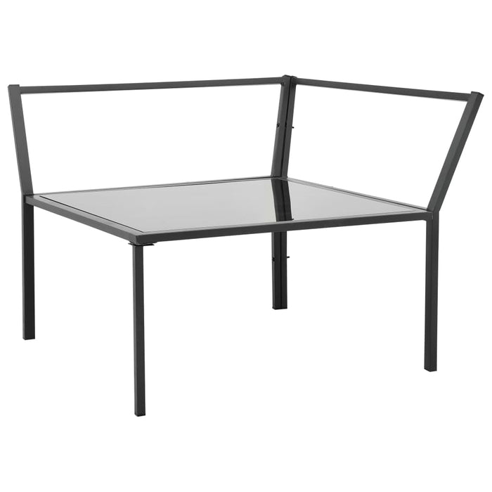 Set mobilier grădină cu perne 5 piese gri închis aluminiu - WALTI WALTI