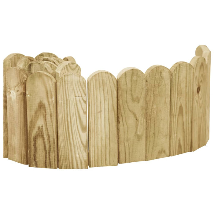 Rolă de bordură, verde, 120 cm, lemn de pin tratat - WALTI WALTI