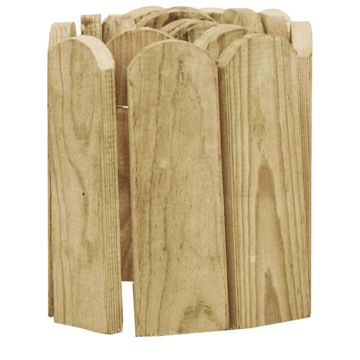 Rolă de bordură, verde, 120 cm, lemn de pin tratat - WALTI WALTI