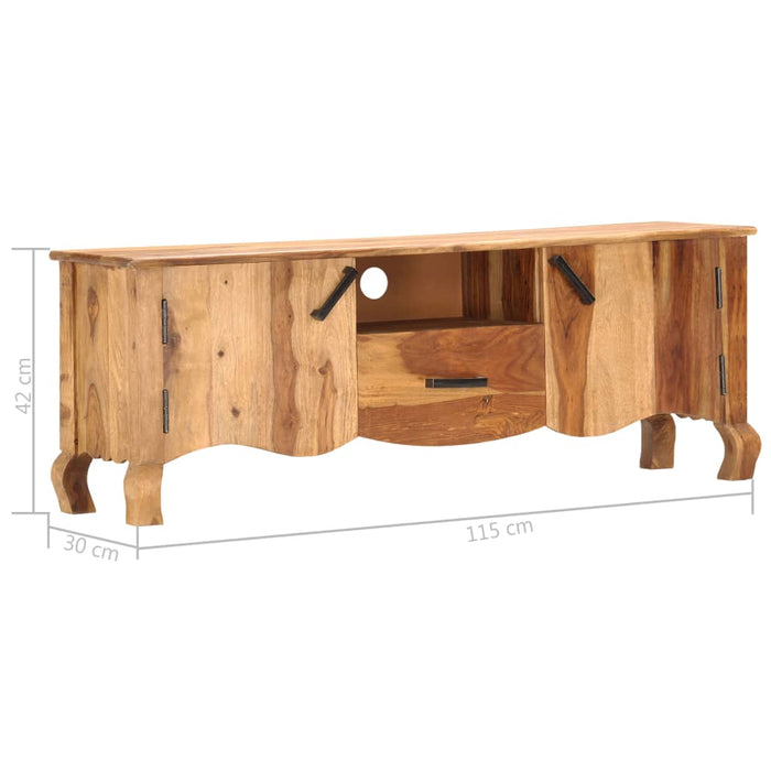 Dulap TV, 115x30x42 cm, lemn masiv WALTI