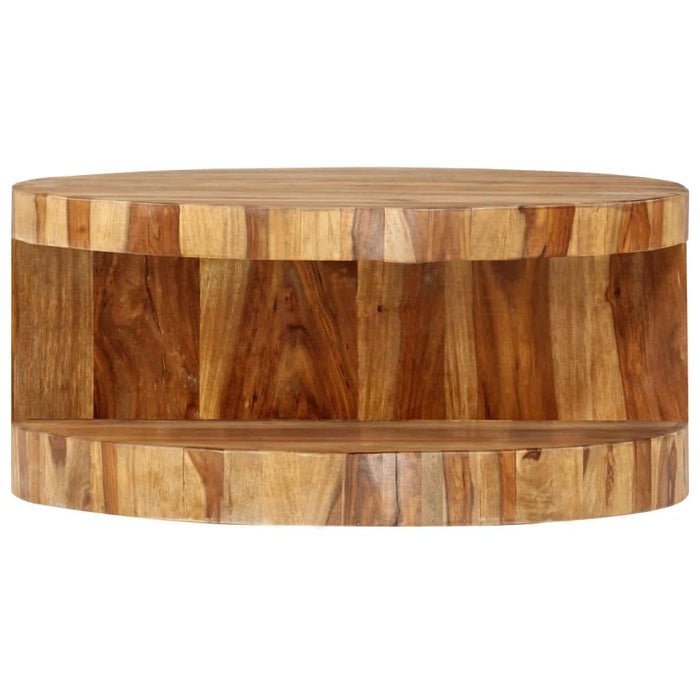 Măsuță de cafea rotundă, 65 x 30 cm, lemn masiv de acacia - WALTI WALTI