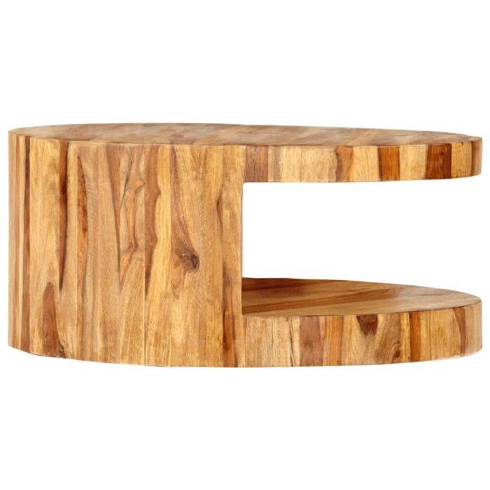 Măsuță de cafea rotundă, 65 x 30 cm, lemn masiv de acacia - WALTI WALTI