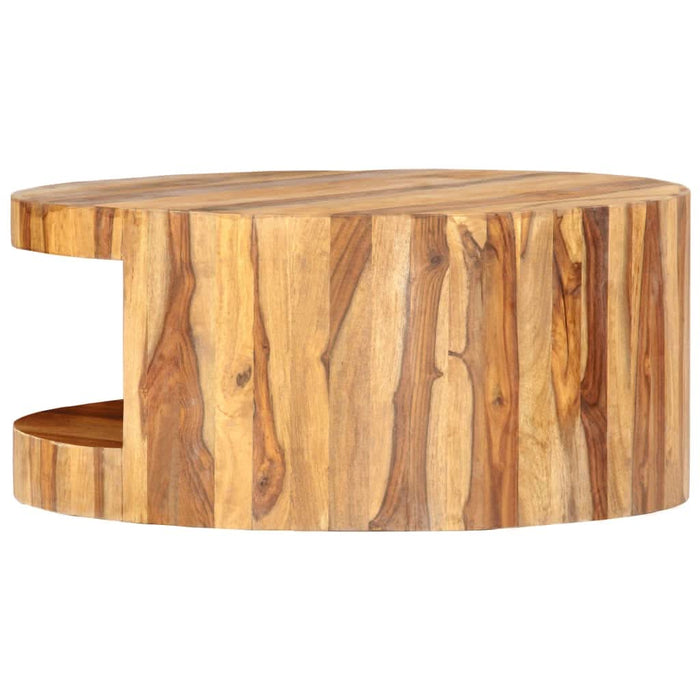 Măsuță de cafea rotundă, 65 x 30 cm, lemn masiv de acacia - WALTI WALTI