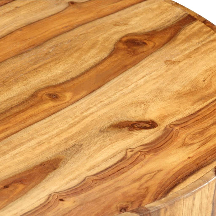 Măsuță de cafea rotundă, 65 x 30 cm, lemn masiv de acacia - WALTI WALTI