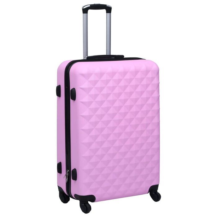 Set de valize cu carcasă rigidă, 3 piese, roz, ABS - WALTI WALTI