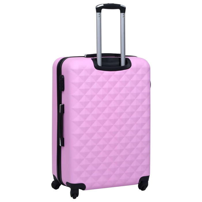 Set de valize cu carcasă rigidă, 3 piese, roz, ABS - WALTI WALTI