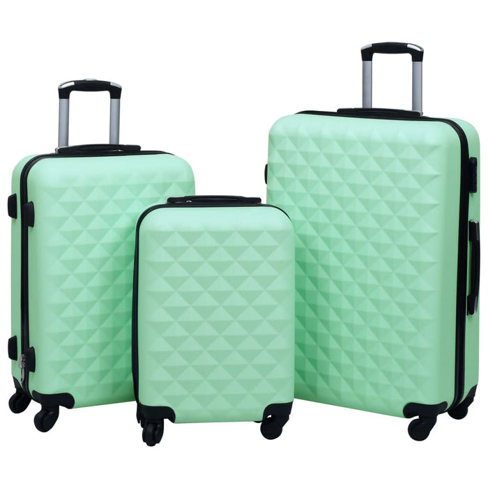 Set de valize cu carcasă rigidă, 3 piese, verde mentă, ABS - WALTI WALTI