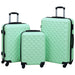 Set de valize cu carcasă rigidă, 3 piese, verde mentă, ABS - WALTI WALTI