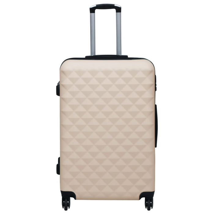 Set de valize cu carcasă rigidă, 3 piese, auriu, ABS - WALTI WALTI
