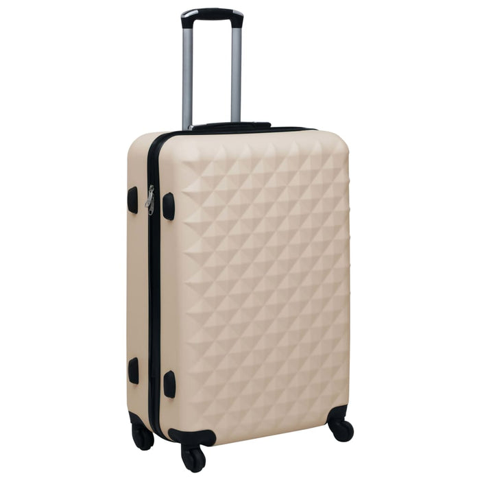 Set de valize cu carcasă rigidă, 3 piese, auriu, ABS - WALTI WALTI