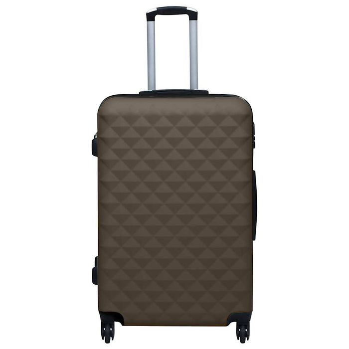 Set de valize cu carcasă rigidă, 3 piese, maro, ABS - WALTI WALTI