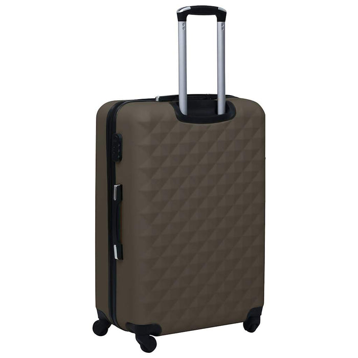 Set de valize cu carcasă rigidă, 3 piese, maro, ABS - WALTI WALTI