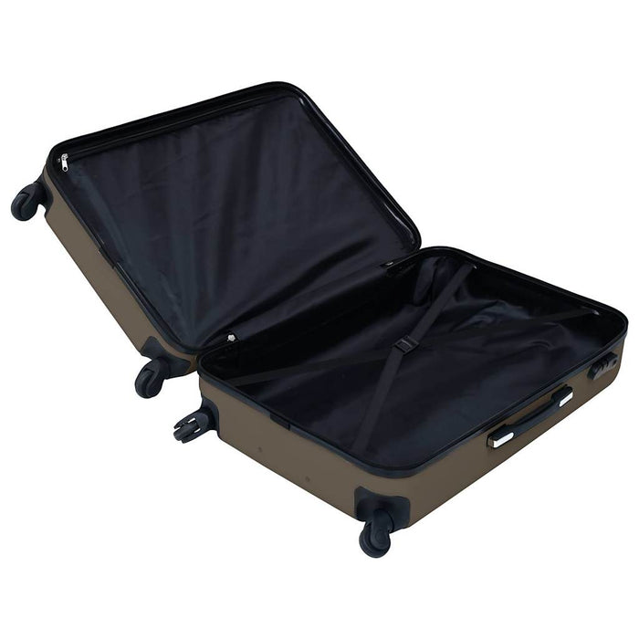 Set de valize cu carcasă rigidă, 3 piese, maro, ABS - WALTI WALTI