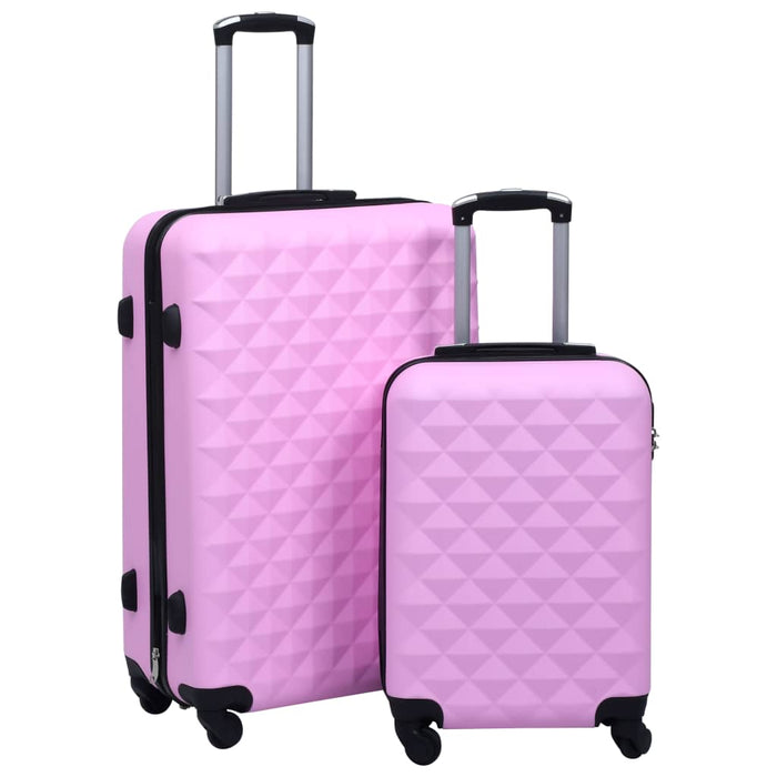 Set de valize cu carcasă rigidă, 2 piese, roz, ABS - WALTI WALTI