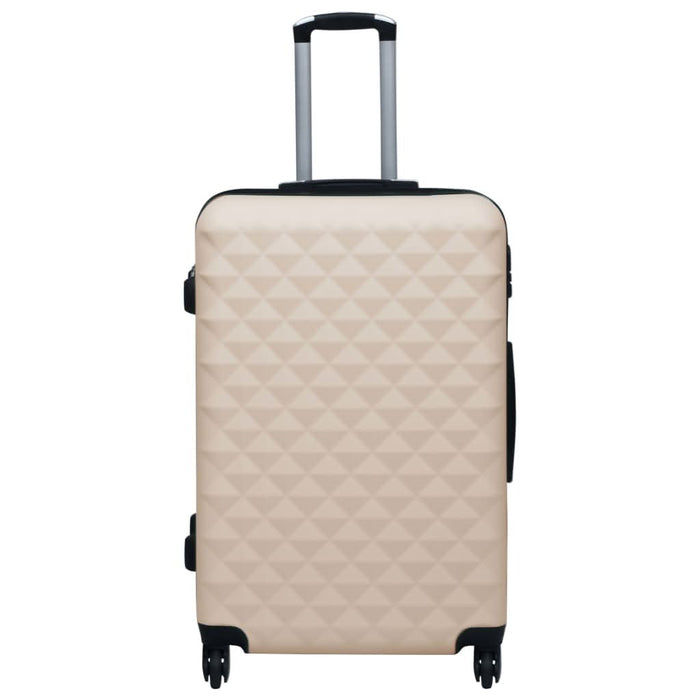 Set de valize cu carcasă rigidă, 2 piese, auriu, ABS - WALTI WALTI