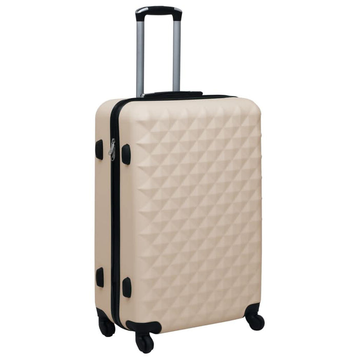 Set de valize cu carcasă rigidă, 2 piese, auriu, ABS - WALTI WALTI