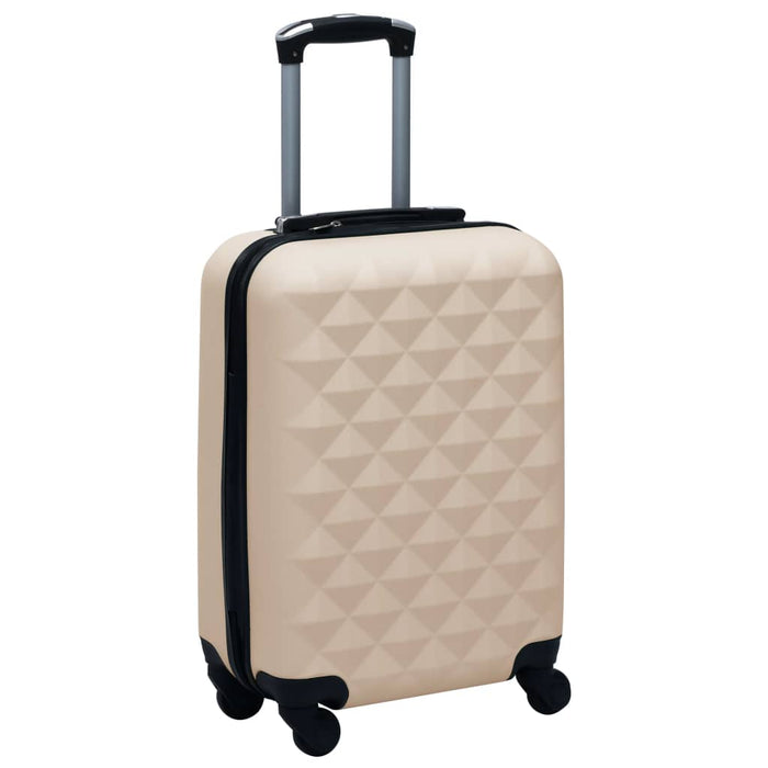 Set de valize cu carcasă rigidă, 2 piese, auriu, ABS - WALTI WALTI