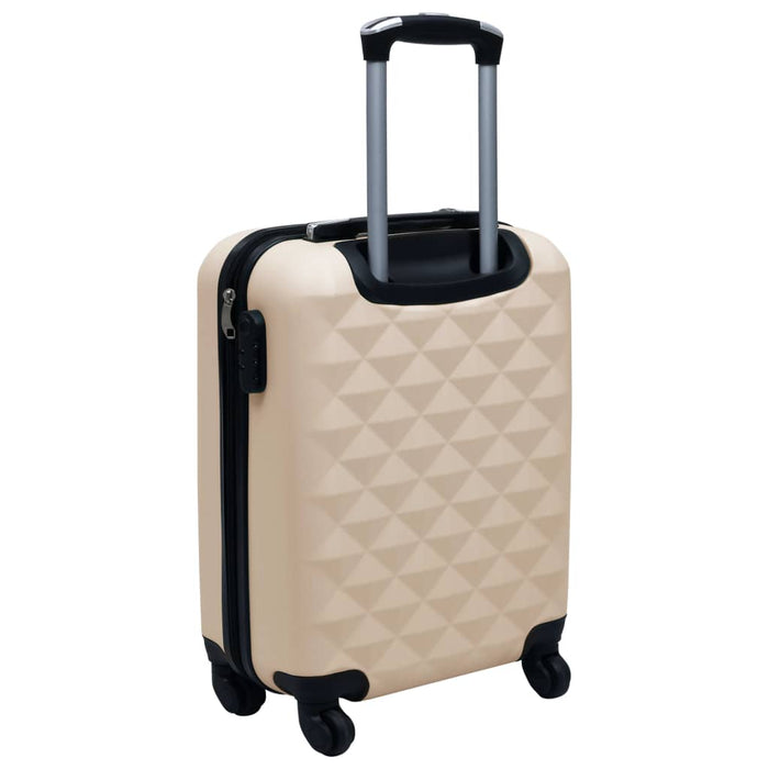 Set de valize cu carcasă rigidă, 2 piese, auriu, ABS - WALTI WALTI