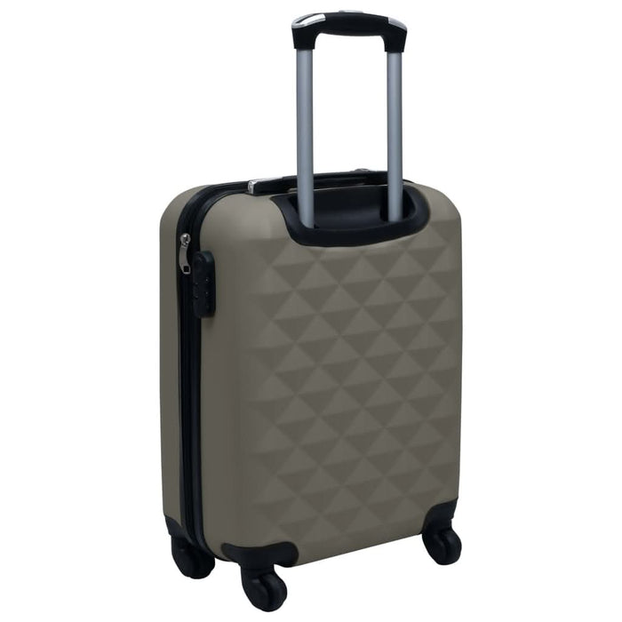 Set de valize cu carcasă rigidă, 2 piese, antracit, ABS - WALTI WALTI