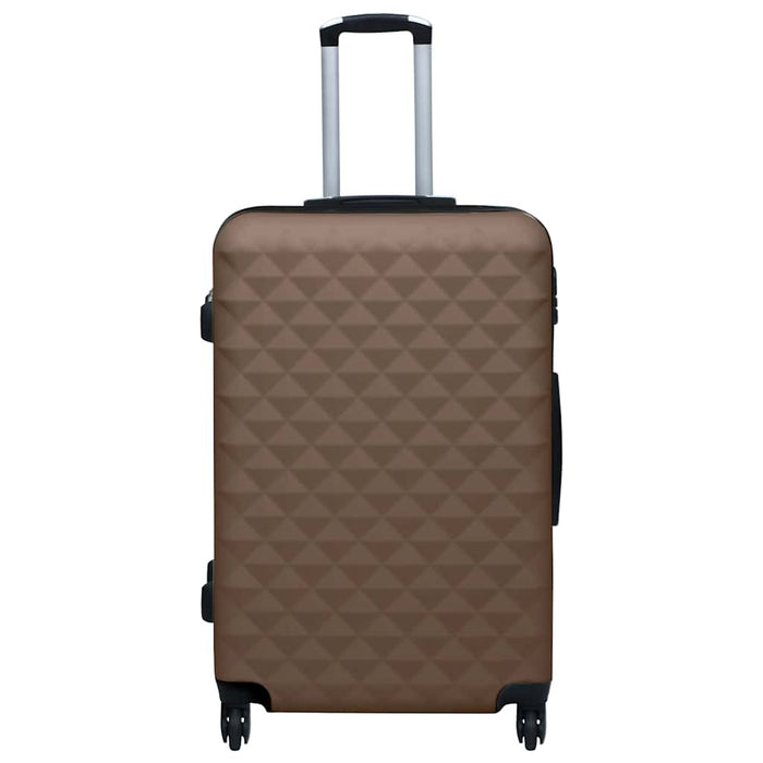 Set de valize cu carcasă rigidă, 2 piese, maro, ABS - WALTI WALTI
