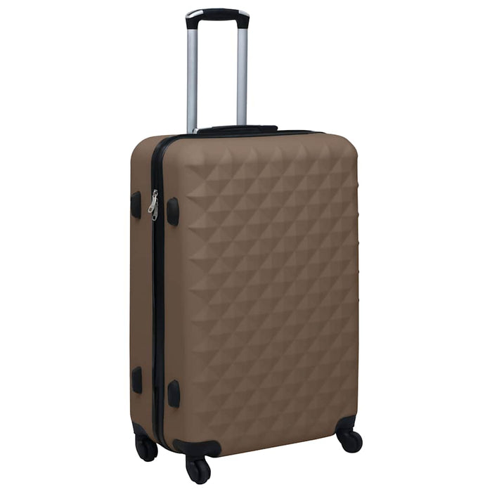 Set de valize cu carcasă rigidă, 2 piese, maro, ABS - WALTI WALTI