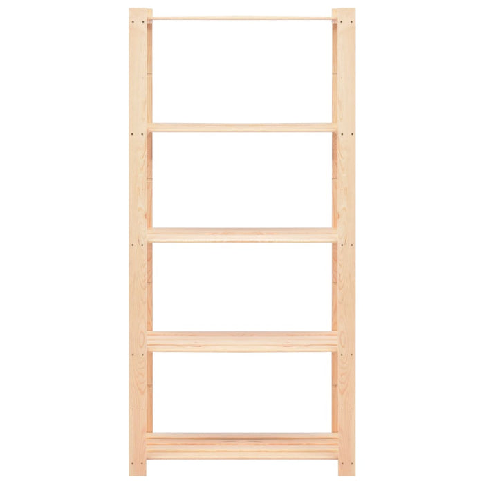 Etajere cu 5 niveluri, 3 buc., 80x38x170 cm, pin masiv, 250 kg - WALTI WALTI