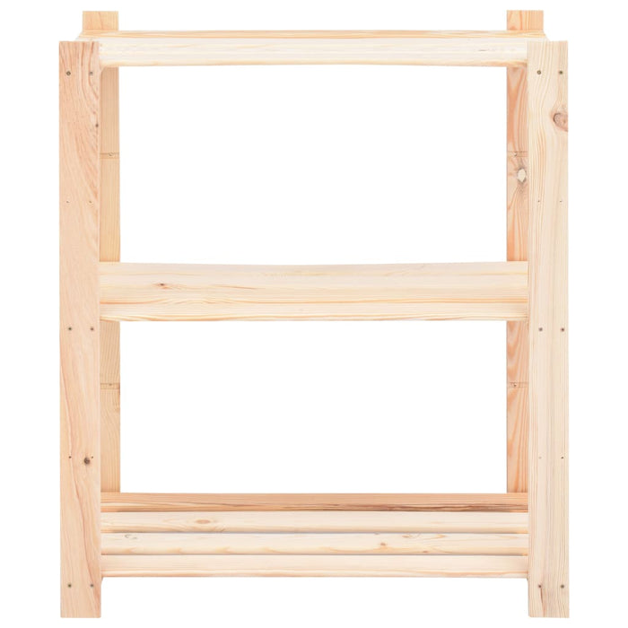Rafturi depozitare 3 niveluri 2 buc. 80x38x90cm pin masiv 150kg - WALTI WALTI