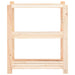 Rafturi depozitare 3 niveluri 2 buc. 80x38x90cm pin masiv 150kg - WALTI WALTI