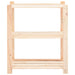 Rafturi depozitare 3 niveluri 3 buc. 80x38x90cm pin masiv 150kg - WALTI WALTI