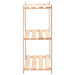 Etajere cu 3 niveluri, 2 buc., 60x38x90 cm, pin masiv, 150 kg - WALTI WALTI
