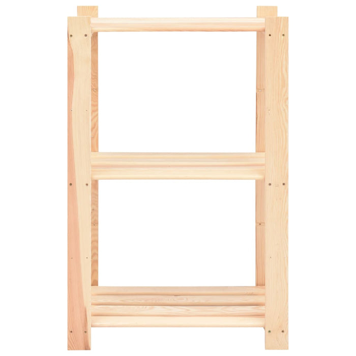 Etajeră cu 3 niveluri, 3 buc., 60x38x90 cm, pin masiv, 150 kg - WALTI WALTI