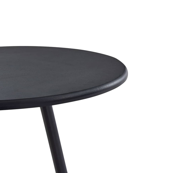 Set mobilier de bar, 3 piese, gri închis, material textil WALTI