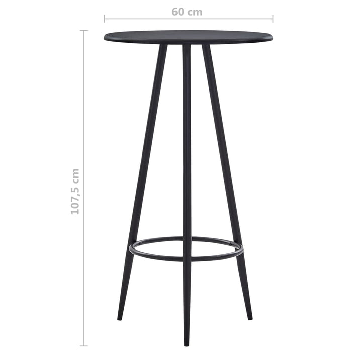 Set mobilier de bar, 5 piese, gri închis, material textil WALTI