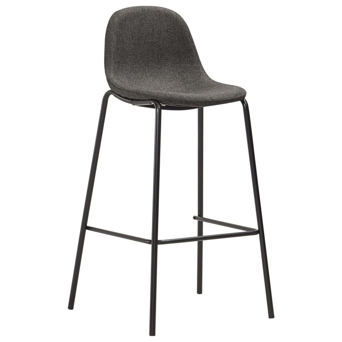 Set mobilier de bar, 5 piese, gri închis, material textil WALTI
