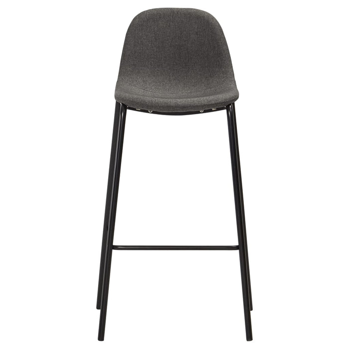 Set mobilier de bar, 5 piese, gri închis, material textil WALTI