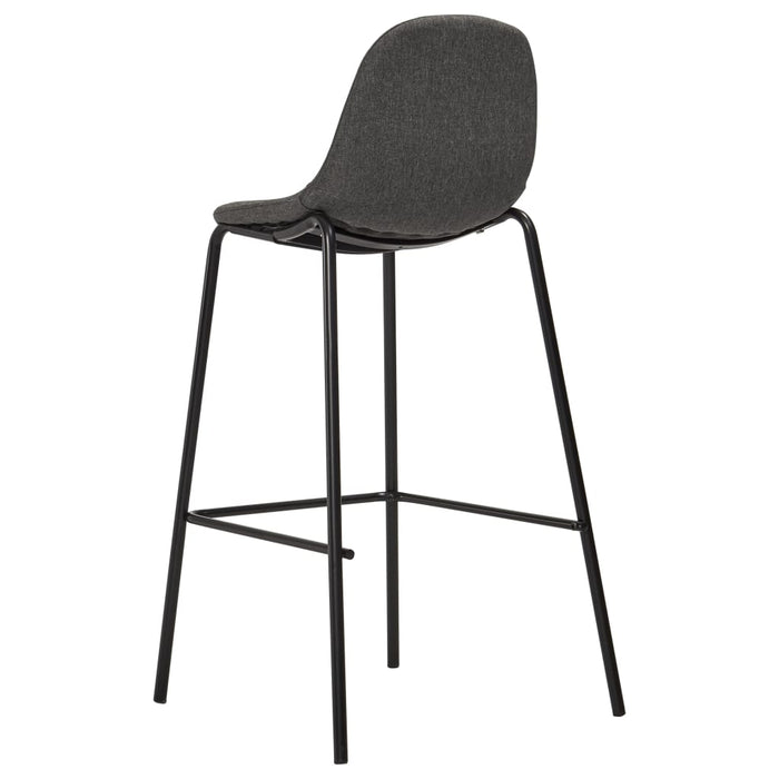Set mobilier de bar, 5 piese, gri închis, material textil WALTI