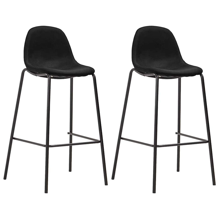 Set mobilier de bar, 3 piese, negru, material textil - WALTI WALTI