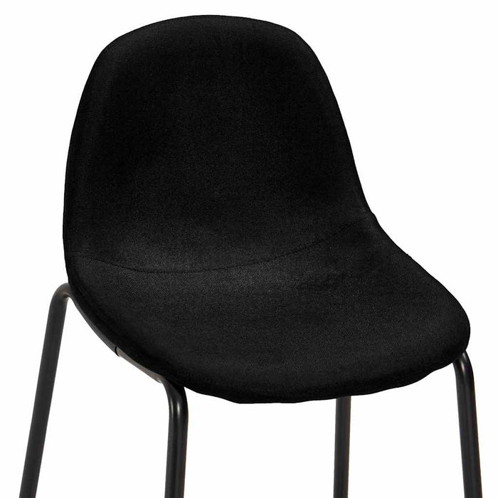 Set mobilier de bar, 3 piese, negru, material textil - WALTI WALTI