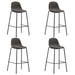 Set de bar, 5 piese, gri închis, material textil - WALTI WALTI