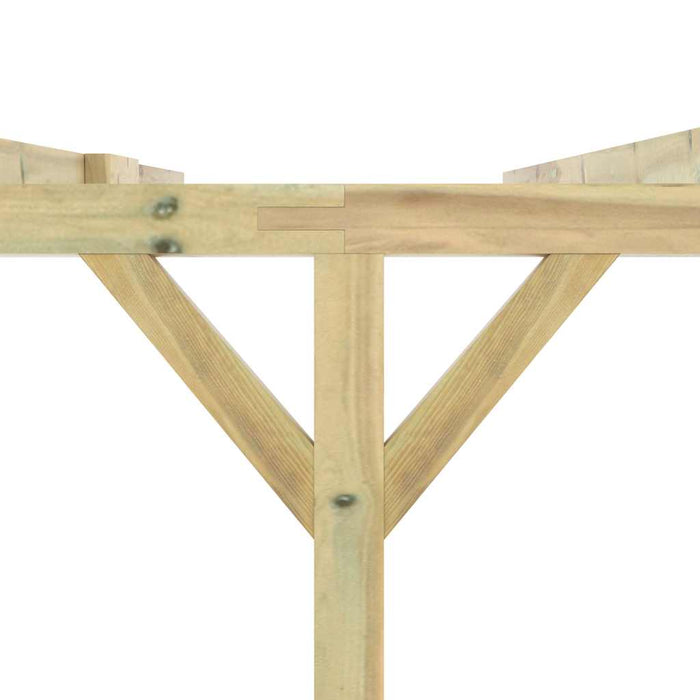 Pergolă de perete, 4 x 3 x 2,1 m, lemn WALTI
