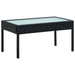 Set mobilier de grădină cu perne, 4 piese, negru, poliratan - WALTI WALTI