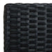Set mobilier de grădină cu perne, 4 piese, negru, poliratan - WALTI WALTI