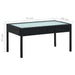 Set mobilier de grădină cu perne, 4 piese, negru, poliratan - WALTI WALTI