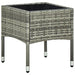 Set mobilier bistro cu perne, 3 piese, gri, poliratan - WALTI WALTI